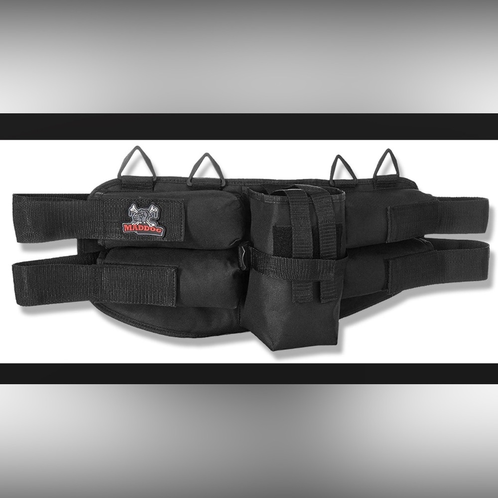 Paintball Harness Pod Pack Belt with HPA CO2 Tank Holder Pouch